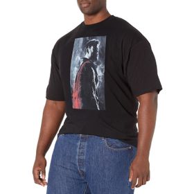 Marvel Big & Tall Thor Boyalı Üst Kısa Kollu Siyah Erkek T-shirt