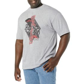 Marvel Big & Tall Thor Hulk Color Pop Üst Kısa Kollu Athletic Heather Erkek T-shirt