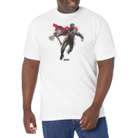 Marvel Big & Tall Thor Paint Üst Kısa Kollu Beyaz Erkek T-shirt