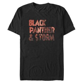 Marvel Big & Tall Universe Bpo Text Fill Üst Kısa Kollu Siyah Erkek T-shirt