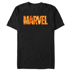 Marvel Big & Tall Universe Logolu Jack O Lantern Fill Üst Kısa Kollu Siyah Erkek T-shirt
