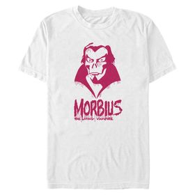 Marvel Big & Tall Universe Morbius Boya Üst Kısa Kollu Beyaz Erkek T-shirt