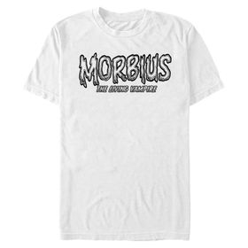 Marvel Big & Tall Universe Morbius Monster Üst Kısa Kollu Beyaz Erkek T-shirt