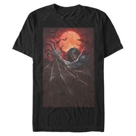 Marvel Big & Tall Universe Painted Morbius Üst Kısa Kollu Siyah Erkek T-shirt