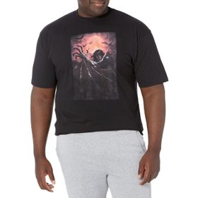 Marvel Big & Tall Universe Painted Morbius Üst Kısa Kollu Siyah Erkek T-shirt