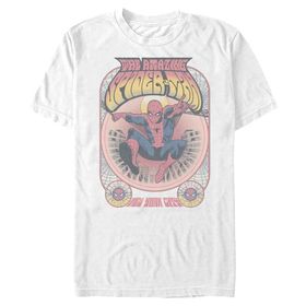 Marvel Big & Tall Universe Spider-gig Üst Kısa Kollu Beyaz Erkek T-shirt