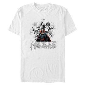 Marvel Big & Tall Universe Vampire Sketch Üst Kısa Kollu Beyaz Erkek T-shirt