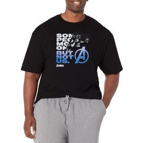 Marvel Big & Tall Us Black Erkek T-shirt