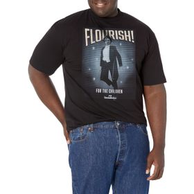 Marvel Big & Tall Wandavision Flourish Vision Black Erkek T-shirt