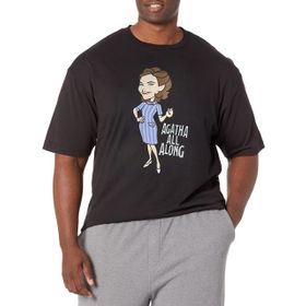 Marvel Big & Tall Wandavision Kostümlü Black Erkek T-shirt