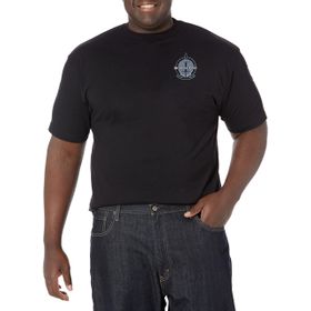 Marvel Big & Tall Wandavision Simple Logo Black Erkek T-shirt