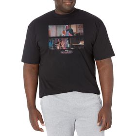 Marvel Big & Tall Wandavision The Couple Black Erkek T-shirt
