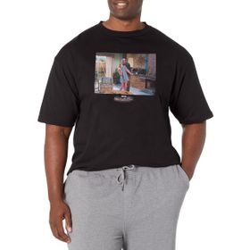 Marvel Big & Tall Wandavision the Era Üst Kısa Kollu Siyah Erkek T-shirt