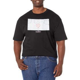 Marvel Big & Tall Wandavision Treats Black Erkek T-shirt