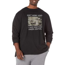 Marvel Big & Tall Wandavision Under Control Black Erkek T-shirt