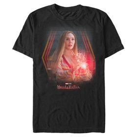 Marvel Big & Tall Wandavision Wandas Powers Black Erkek T-shirt