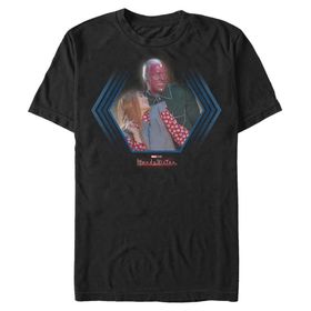 Marvel Big & Tall Wandavision Westview Black Erkek T-shirt