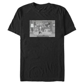 Marvel Big & Tall Wandavision Wv Komşular Karikatür Üst Kısa Kollu Siyah Erkek T-shirt