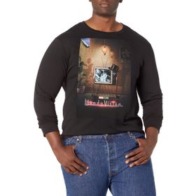 Marvel Big & Tall Wandavision Wv Poster 60'lar Üst Kısa Kollu Siyah Erkek T-shirt