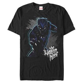 Marvel Big & Tall Warrior Prince Black Erkek T-shirt