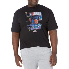 Marvel Big & Tall Watcher Paneller Black Erkek T-shirt