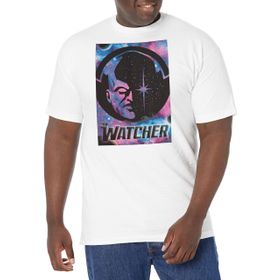 Marvel Big & Tall Watcher Poster Üst Kısa Kollu Beyaz Erkek T-shirt