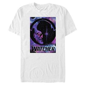 Marvel Big & Tall Watcher Poster Üst Kısa Kollu Beyaz Erkek T-shirt