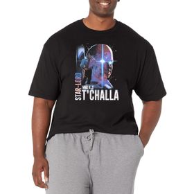 Marvel Big & Tall Watcher T'challa Black Erkek T-shirt