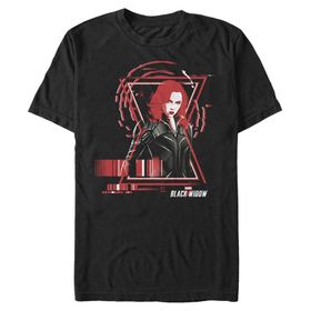 Marvel Big & Tall Widow Barkod Black Erkek T-shirt