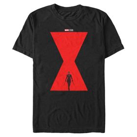 Marvel Big & Tall Widow Poster Black Erkek T-shirt