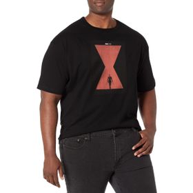 Marvel Big & Tall Widow Poster Black Erkek T-shirt