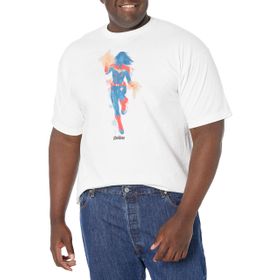 Marvel Büyük ve Uzun Boyalı White Erkek T-shirt