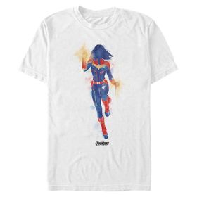 Marvel Büyük ve Uzun Boyalı White Erkek T-shirt