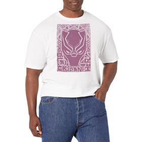 Marvel Büyük ve Uzun Evren Siyah Desenli Şablon White Erkek T-shirt