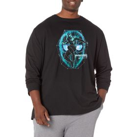 Marvel Büyük ve Uzun Gizli Takım Üst Kısa Kollu Siyah Erkek T-shirt
