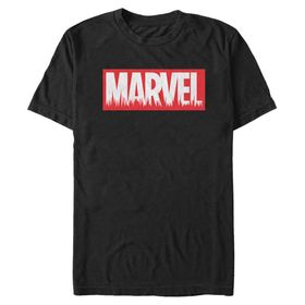 Marvel Büyük ve Uzun Klasik Cadılar Bayramı Capmarvel Üst Kısa Kollu Siyah Erkek T-shirt