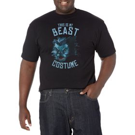Marvel Büyük ve Uzun Klasik Canavar Kostümü Üst Kısa Kollu Siyah Erkek T-shirt
