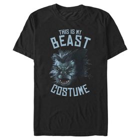 Marvel Büyük ve Uzun Klasik Canavar Kostümü Üst Kısa Kollu Siyah Erkek T-shirt