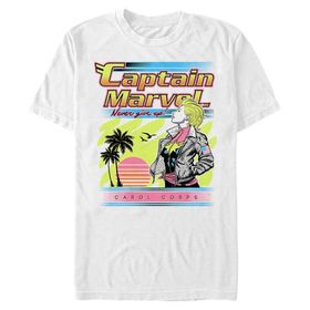 Marvel Büyük ve Uzun Klasik Carol Corps White Erkek T-shirt