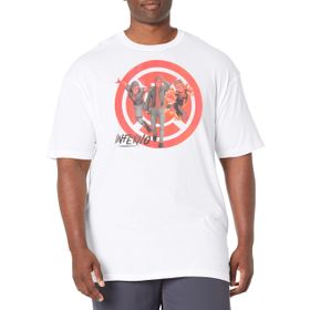 Marvel Büyük ve Uzun Klasik Cehennem Kostümleri White Erkek T-shirt