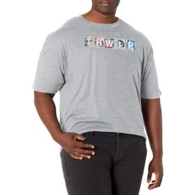 Marvel Büyük ve Uzun Klasik Çizgi Roman Thwip Athletic Heather Erkek T-shirt