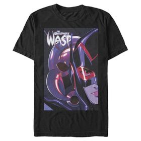 Marvel Büyük ve Uzun Klasik Durdurulamaz Yaban Arısı Üst Kısa Kollu Siyah Erkek T-shirt