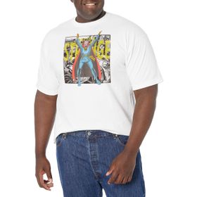 Marvel Büyük ve Uzun Klasik Eller Yukarı White Erkek T-shirt