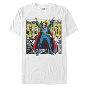 Marvel Büyük ve Uzun Klasik Eller Yukarı White Erkek T-shirt