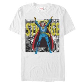 Marvel Büyük ve Uzun Klasik Eller Yukarı White Erkek T-shirt