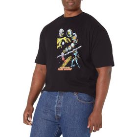 Marvel Büyük ve Uzun Klasik Evren Savaşı Üst Kısa Kollu Siyah Erkek T-shirt