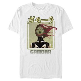 Marvel Büyük ve Uzun Klasik Gamo-ra Kanji White Erkek T-shirt