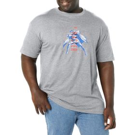 Marvel Büyük ve Uzun Klasik Garip Mavi Athletic Heather Erkek T-shirt