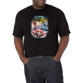 Marvel Büyük ve Uzun Klasik Gelecek Takımı Üst Kısa Kollu Siyah Erkek T-shirt