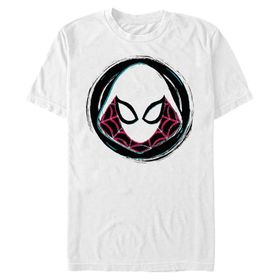 Marvel Büyük ve Uzun Klasik Gwen Rozet White Erkek T-shirt